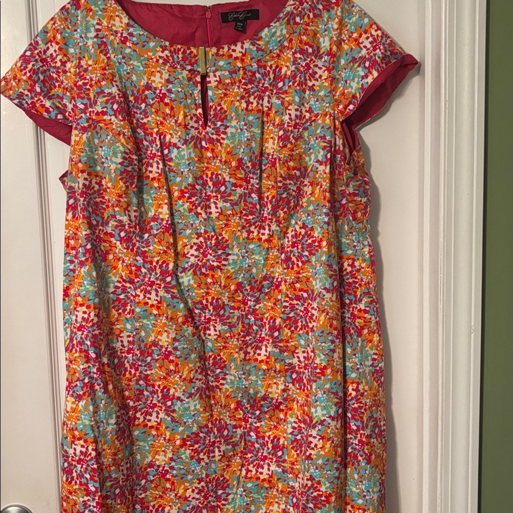 Colorful Floral Midi Dress
